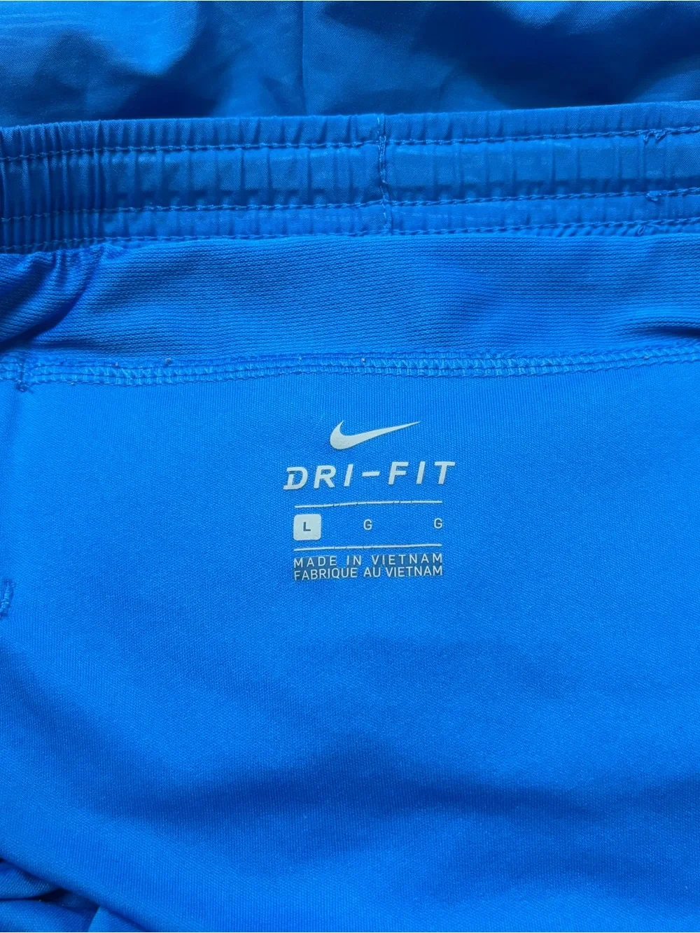 Nike Women’s Bright Blue Running Shorts with Black Drawcord